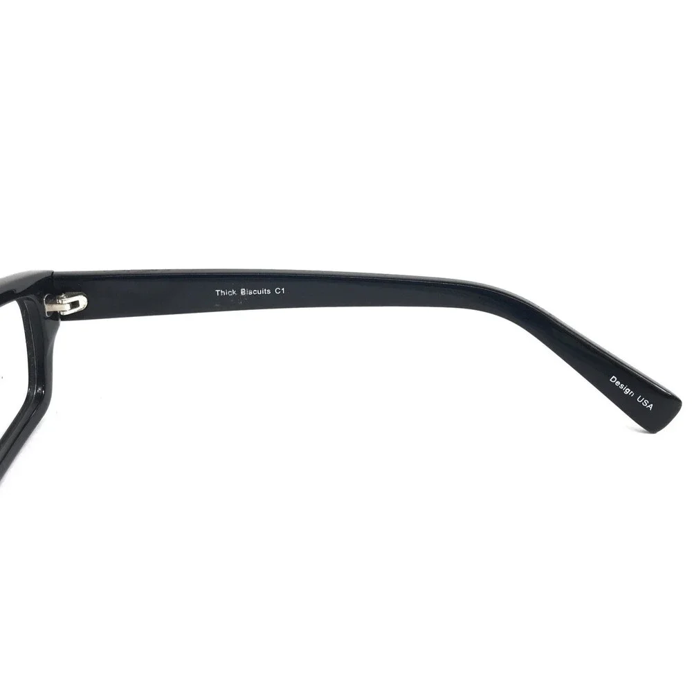 Esoteric Lunettes Eyeglasses Frames Thick Biscuits C1 Black Rectangle 53-16-135
